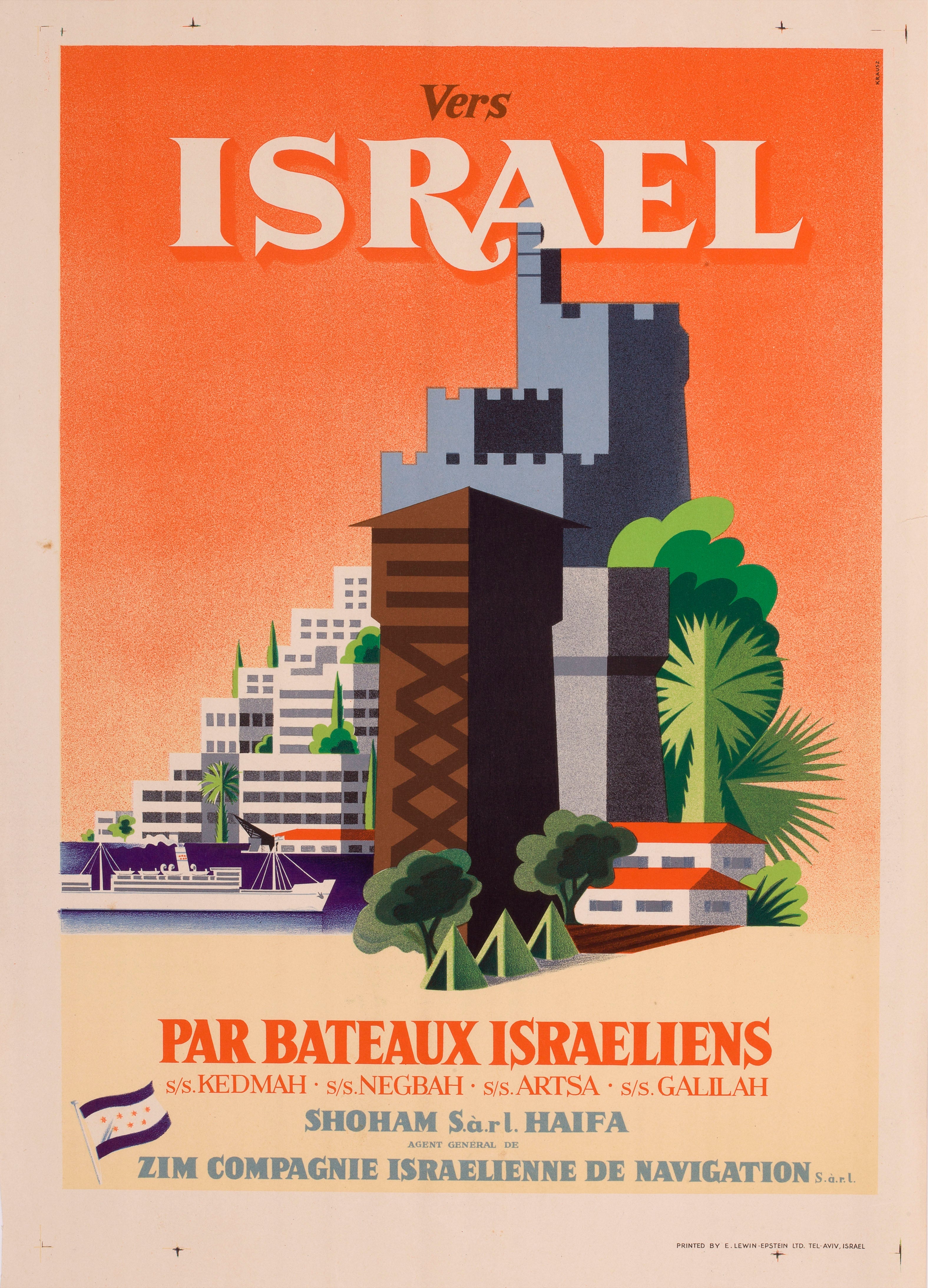 Vers Israel par bateaux israeliens