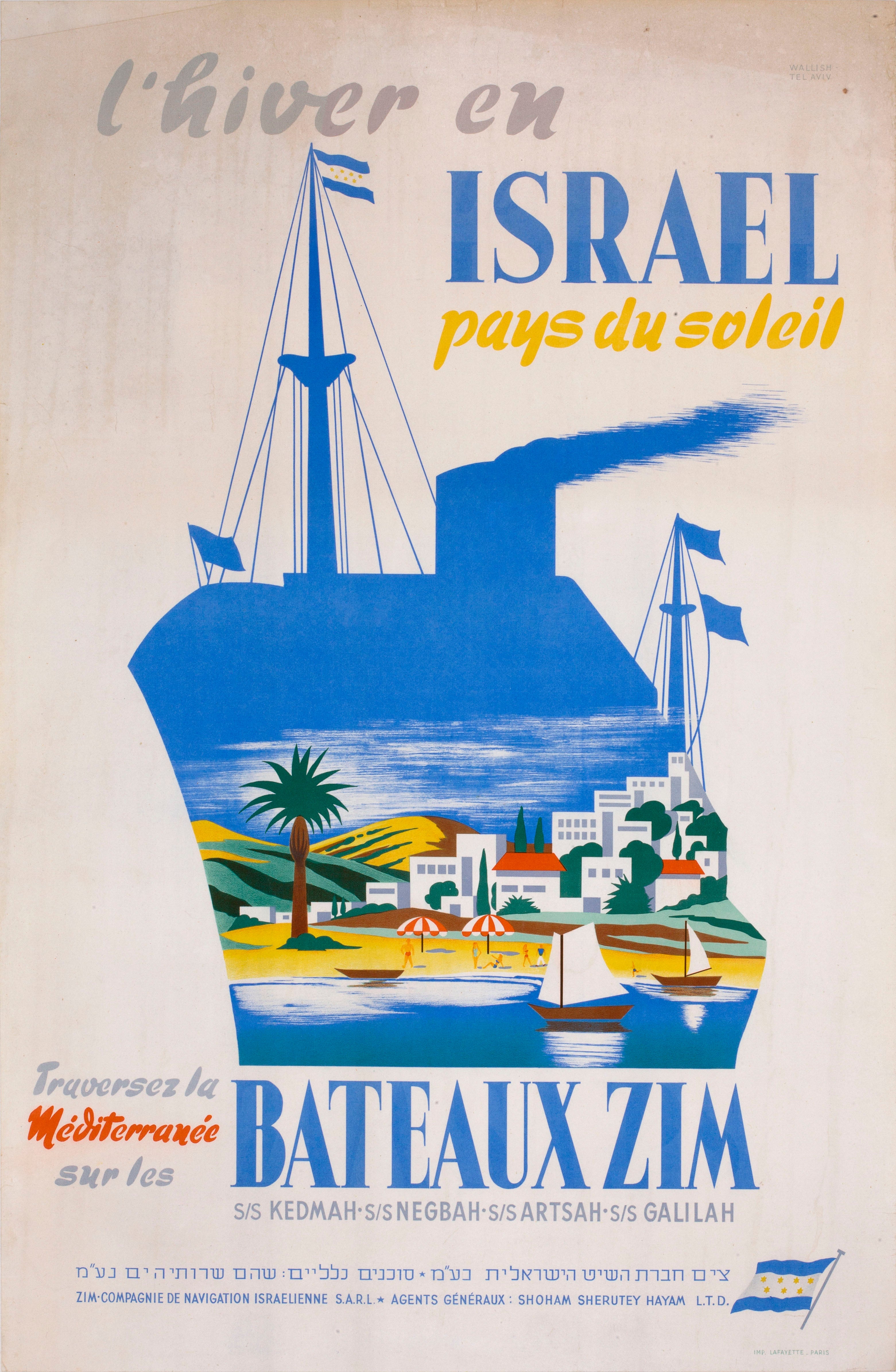 l'hiver en israel pays du soleil ... bateaux Zim