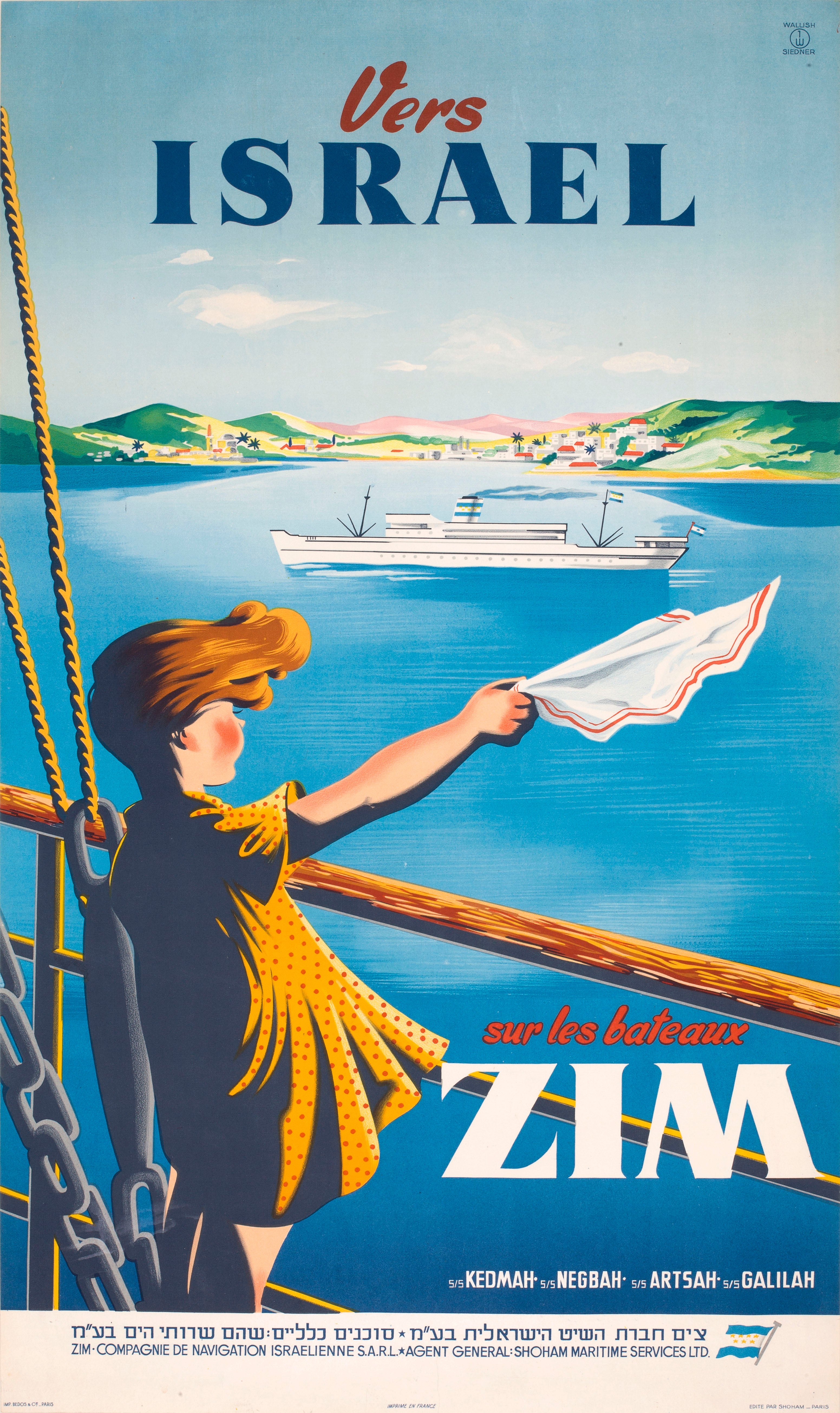 Vers Israel sur la bateaux Zim