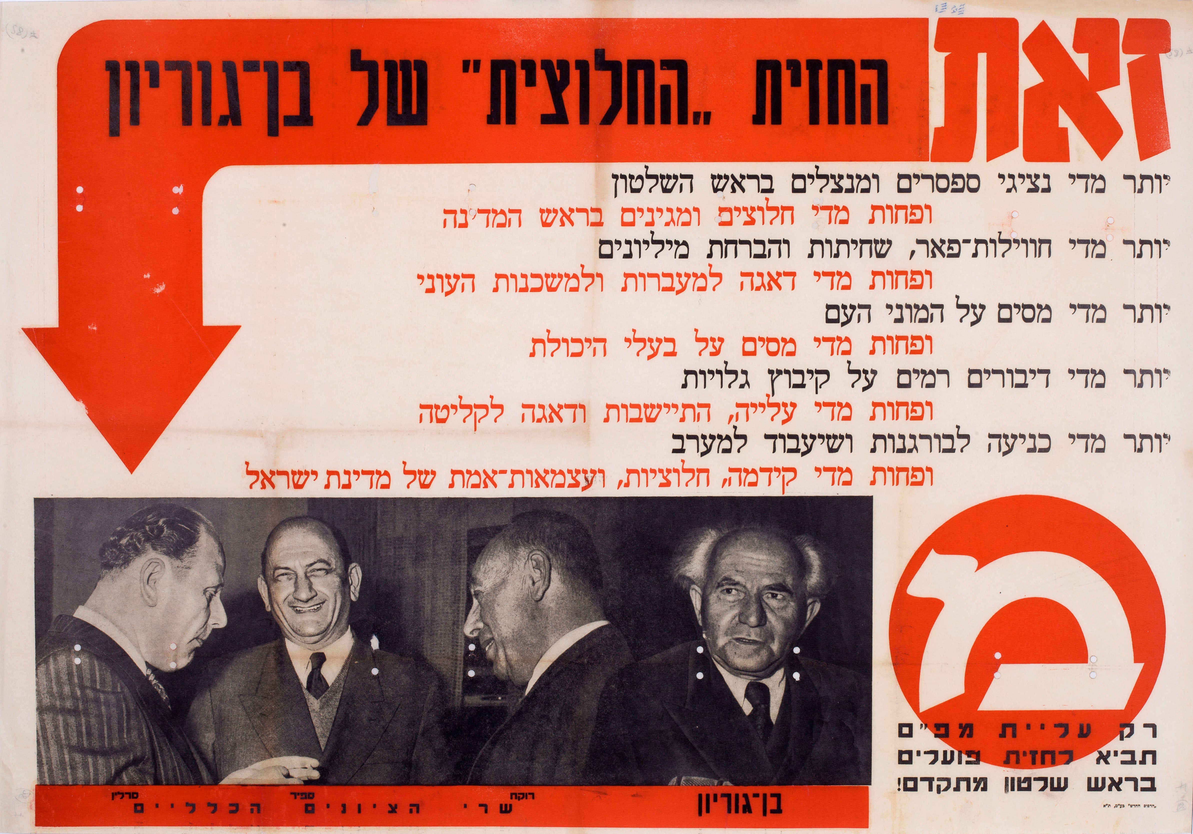 זאת החזית החלוצית של בן גוריון