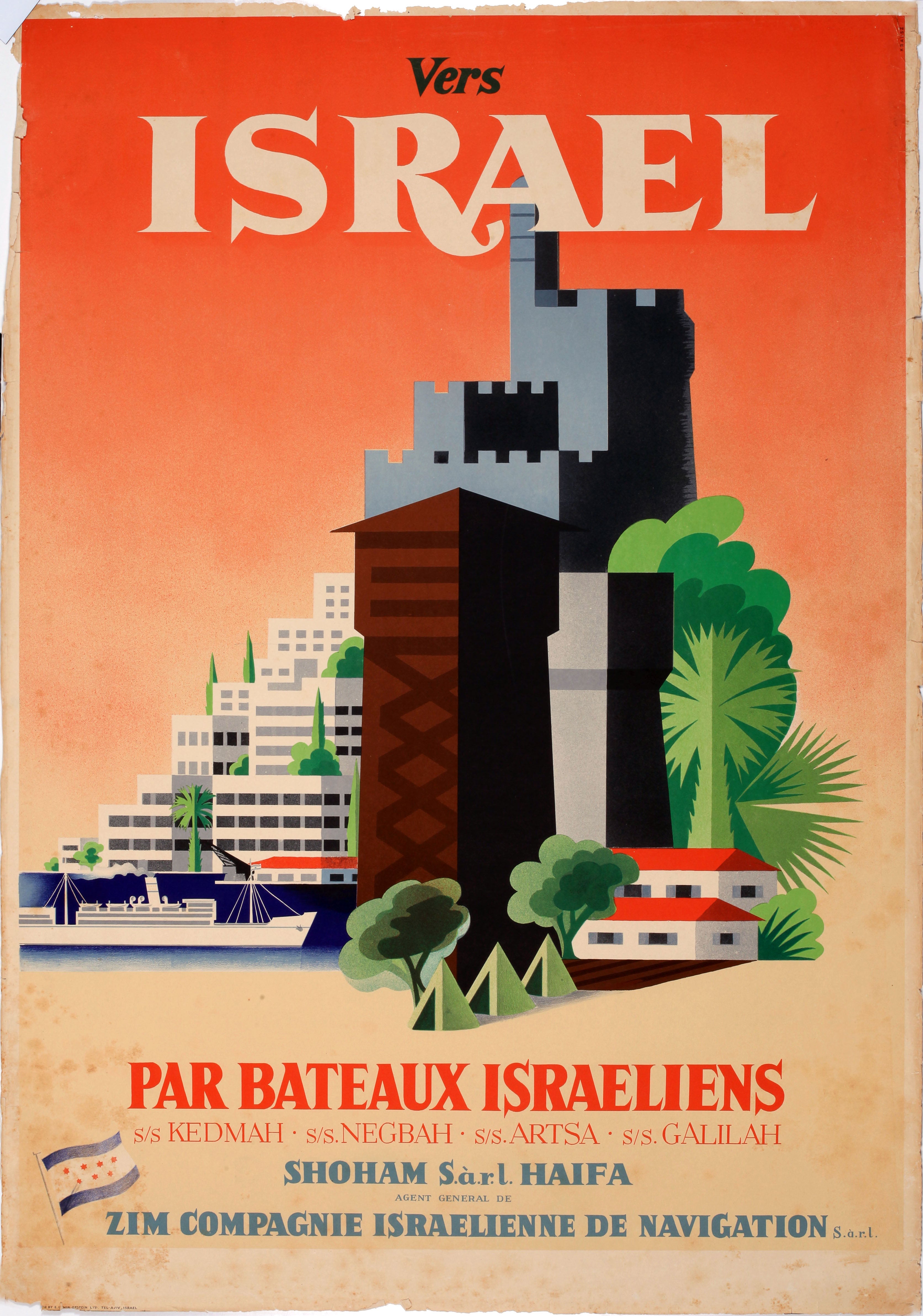 Vers Israel par bateaux israeliens