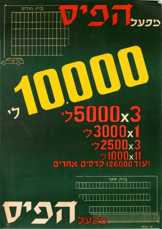 מפעל הפיס 10,000לי .... ועוד 126000 פרסים אחרי